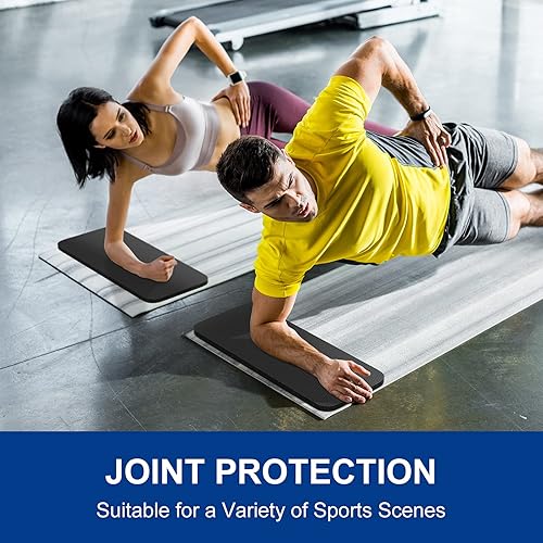 Miniatura 2 de MRO Rodillera de yoga  Rodillera de ejercicio premium  Elimina el dolor durante el entrenamiento en casa  Acolchado adicional y apoyo para rodillas,