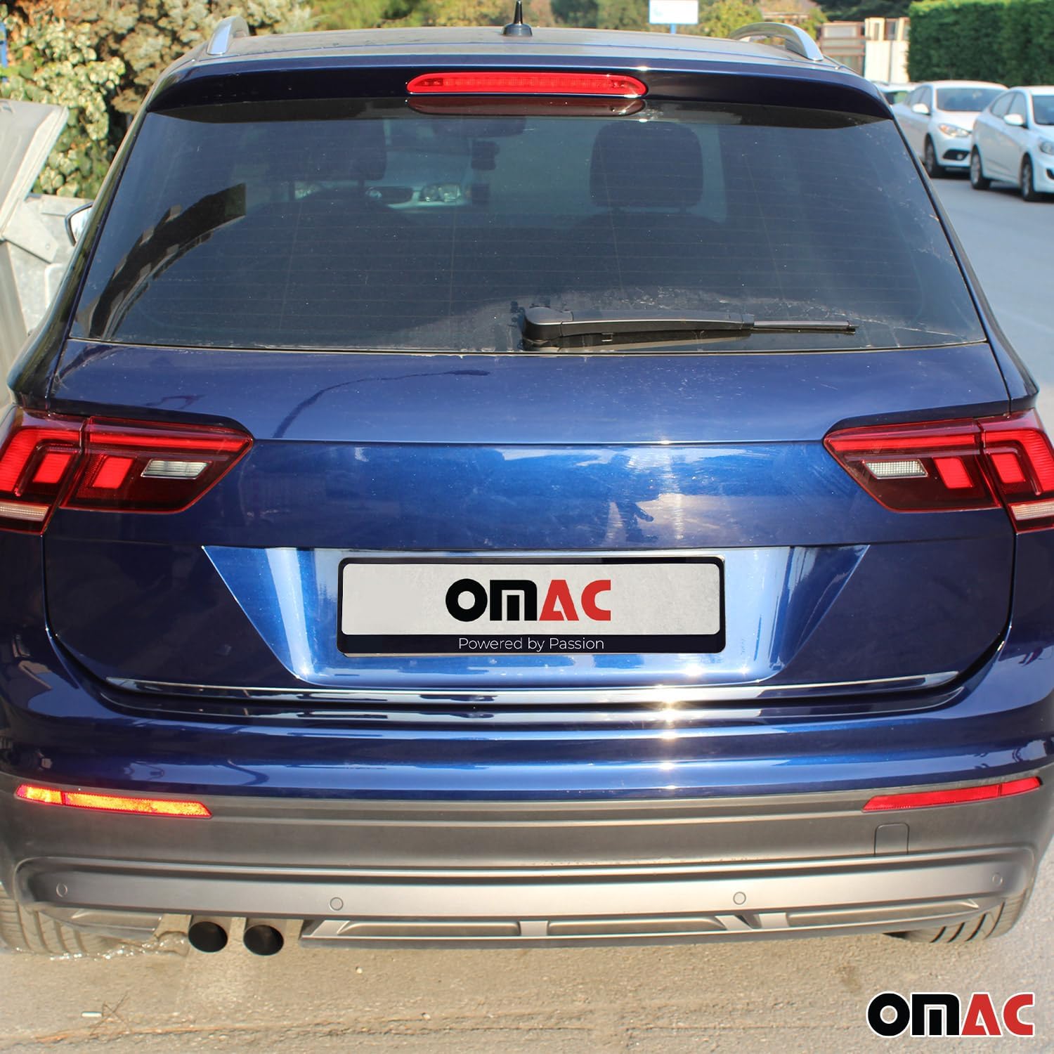 OMAC Rear Trunk Molding Trim for VW Tiguan 2018-2024 Stainless Steel Silver 1 Pc