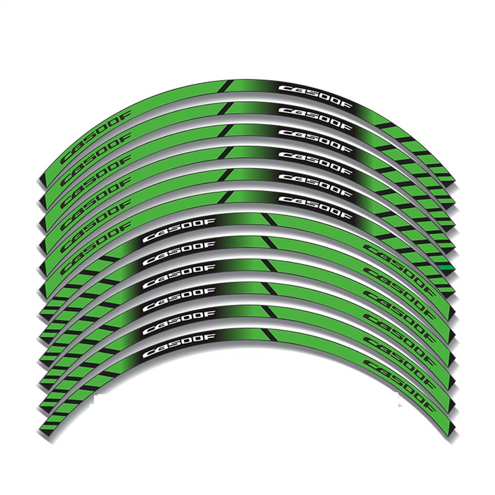 Frynuzb A2 Applique For Cb500f Motorcycle Stripes Reflective Rim Stickers Are Suitable(A2)