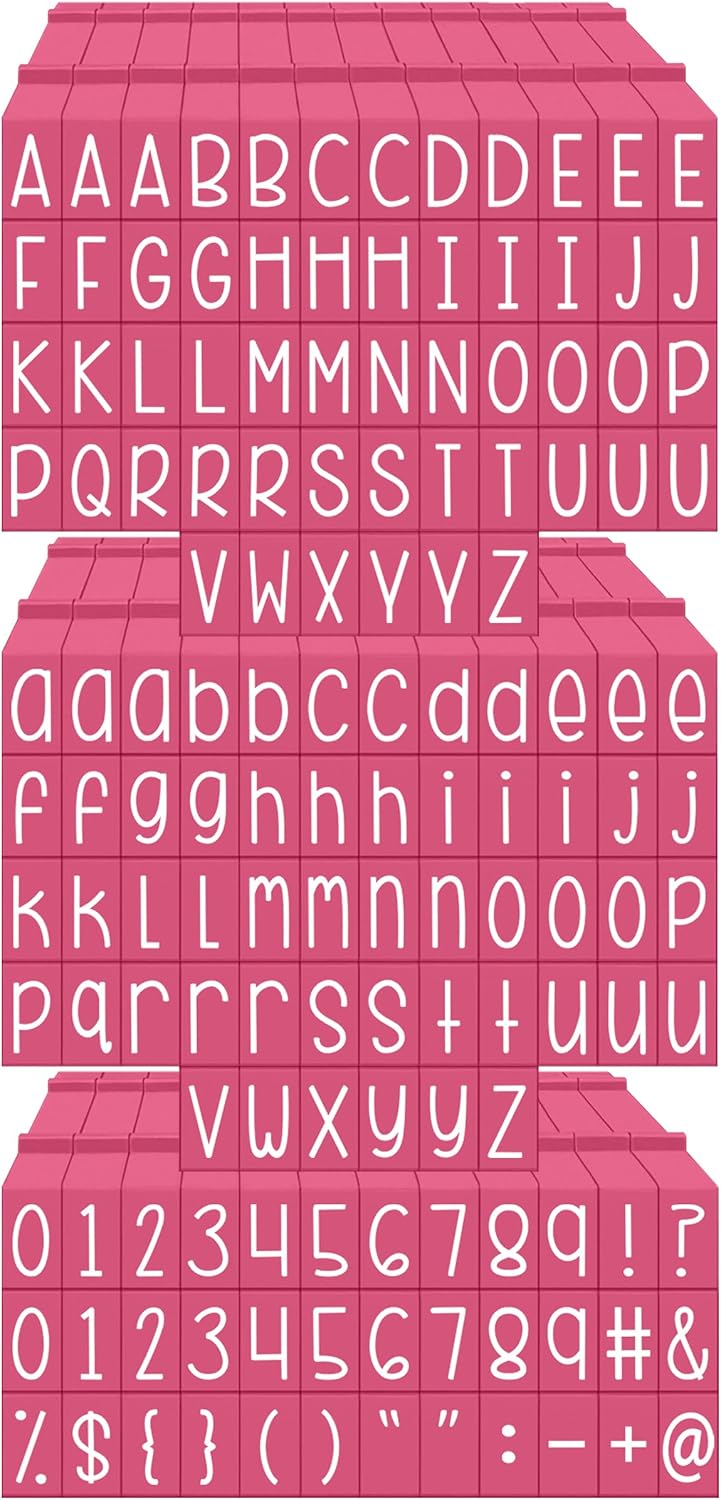 PEGZ V2 Alphabet Stamps Curvy Girl Font 1/4" Medium Size 150 Piece Bundle