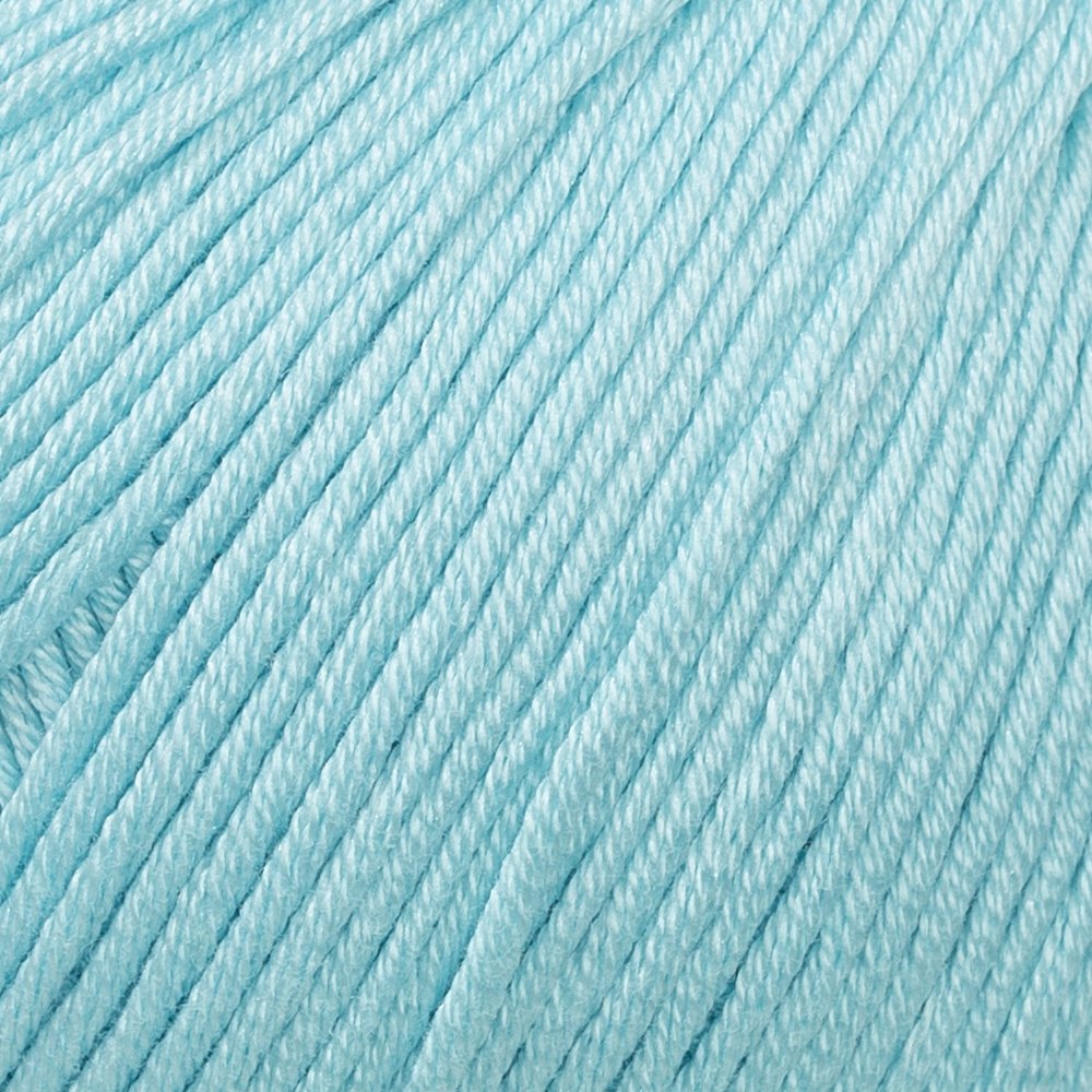 5 Ball 100% Mercerized Cotton Total 8.8 Oz. Each 1.76 Oz (50g) / 147 Yrds (135m) Super Soft, Dk Light Baby Yarn, Light Blue - 123