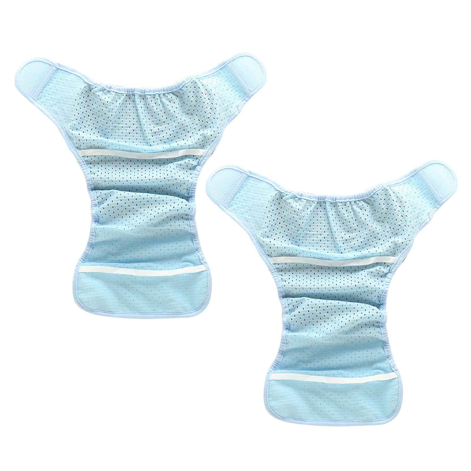 Toyvian 2 Pièces Couches Garçon Fille Respirantes Maille Bleue Couches Réutilisables Fibre de Polyester Culottes Apprentissage Extensibles Fraîches Nés Mois