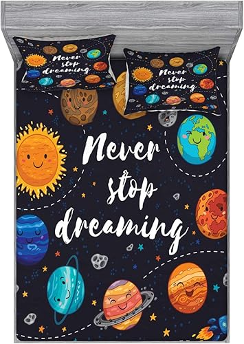 Miniatura 445 de Ambesonne Juego de sábanas bajeras y fundas de almohada occidentales, sombrero de vaquero con temática del salvaje oeste y cuerda de ganadería vieja