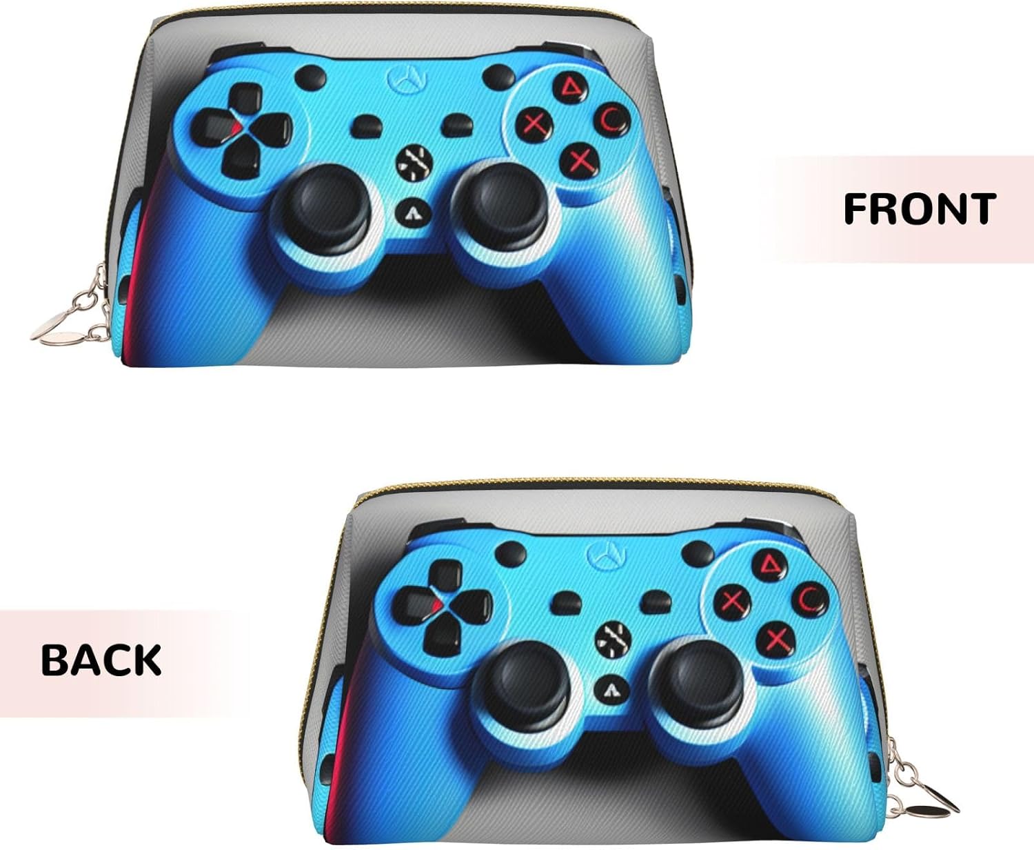Blue Game Controller Cosmetic Bags, Makeup Case Small Makeup Bags Jewelry Coin Pouch, Travel Cosmetic Pouch image 3