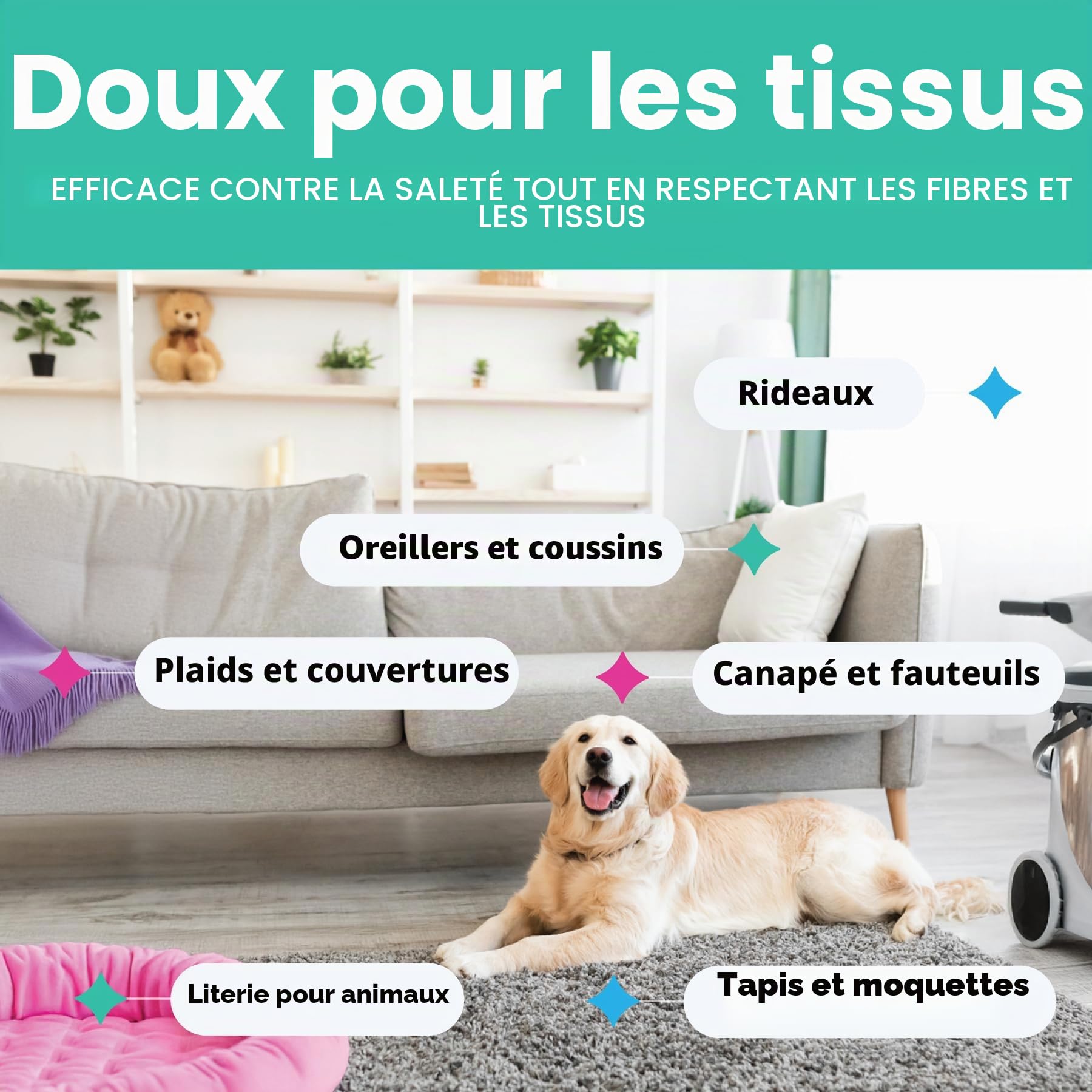 Dirtbusters Nettoyant Désodorisant Professionnel Concentré 3 en 1 pour Tapis/Tissus - Neutraliseur d’Odeur, Parfum orange, Shampooing Idéal des Moquette Machines Lavant par Extraction, 5L