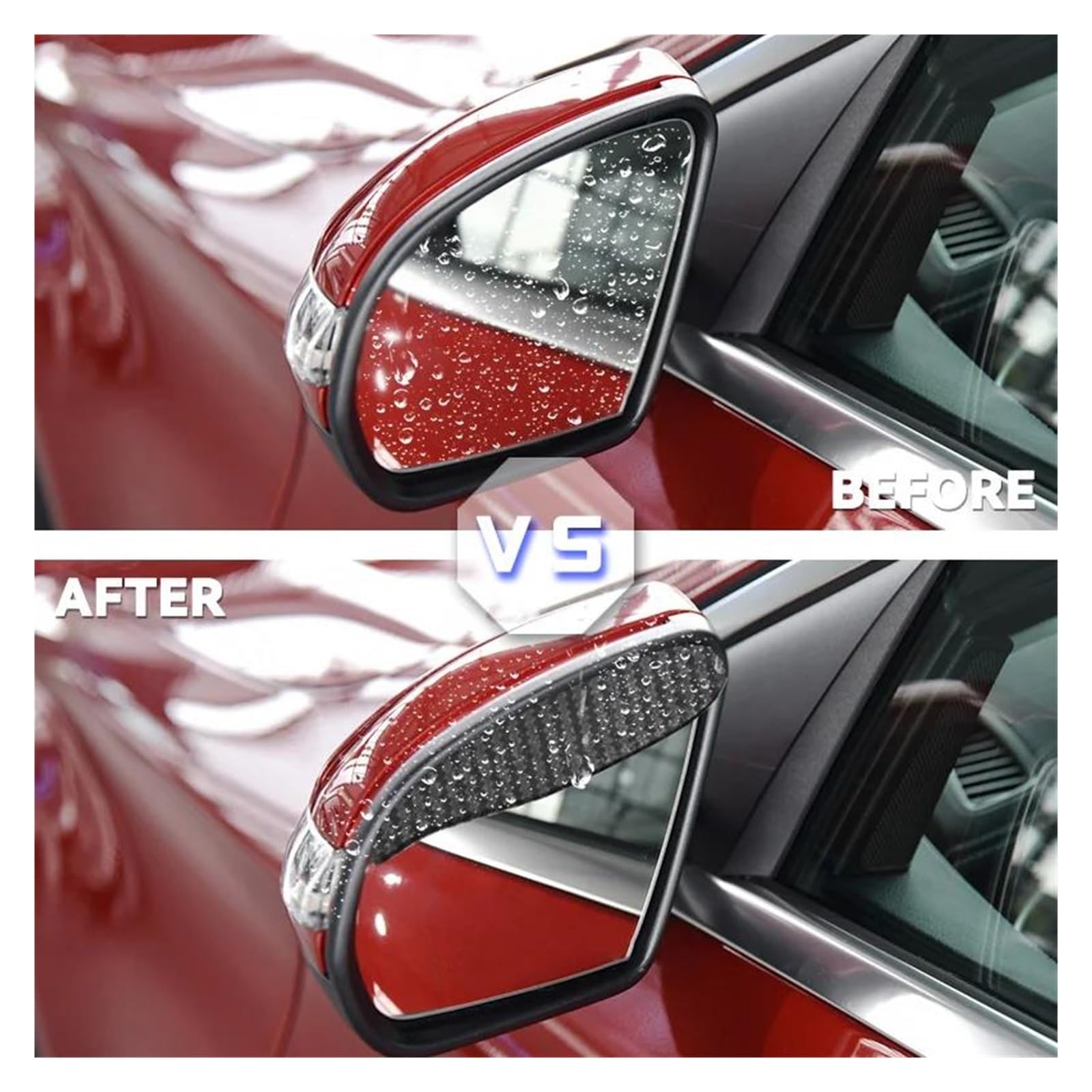 Cubiertas Repuesto Para Retrovisores 2 Uds Espejo Retrovisor Para Coche Lluvia Ceja Fibra Carbono Parasol Cubierta Universal Auto Espejo Retrovisor Protector Contra La Lluvia