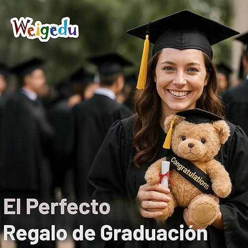 Miniatura 2 de WEIGEDU Adorable peluche de panda, oso de peluche de panda para niñas, niños, cumpleaños, Navidad, regalo para dormir, 15 pulgadas