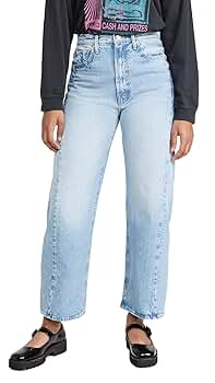 MOTHER Women's The Half Pipe Ankle Jeans, This is How I Roll