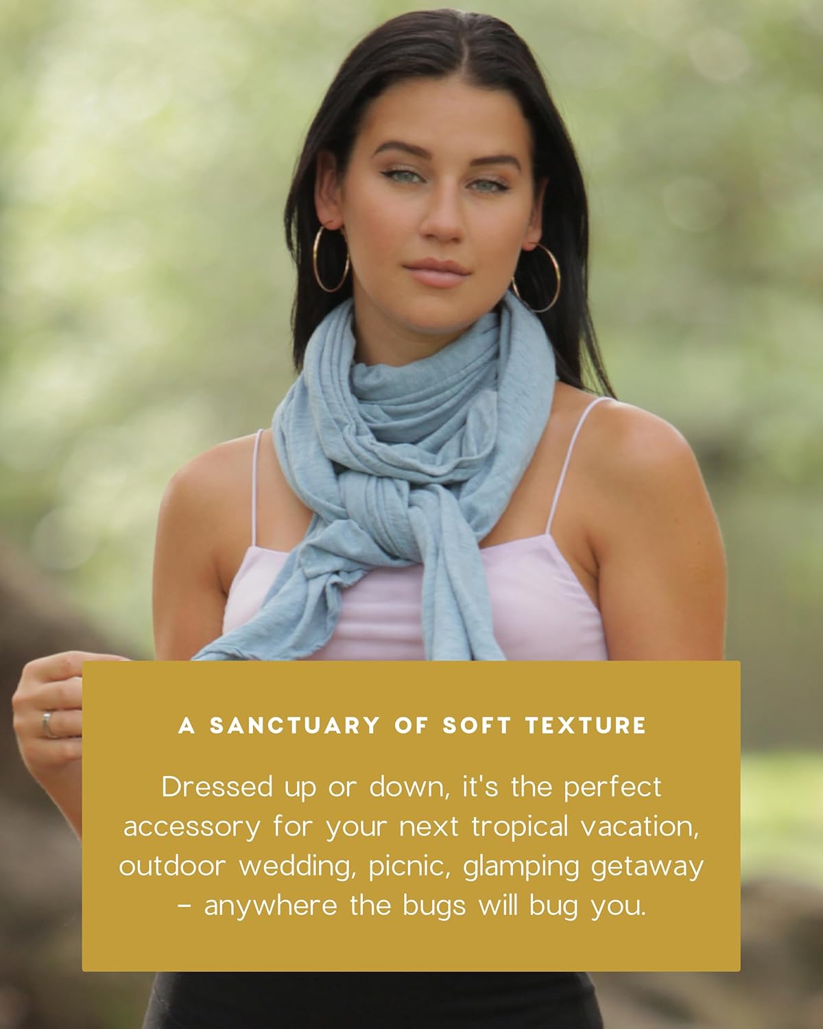 Essential Wrap with Insect Shield® in Soft Recycled Cotton Repels Mosquitoes, Ticks, Flies, Fleas, Ants & More - Image 4