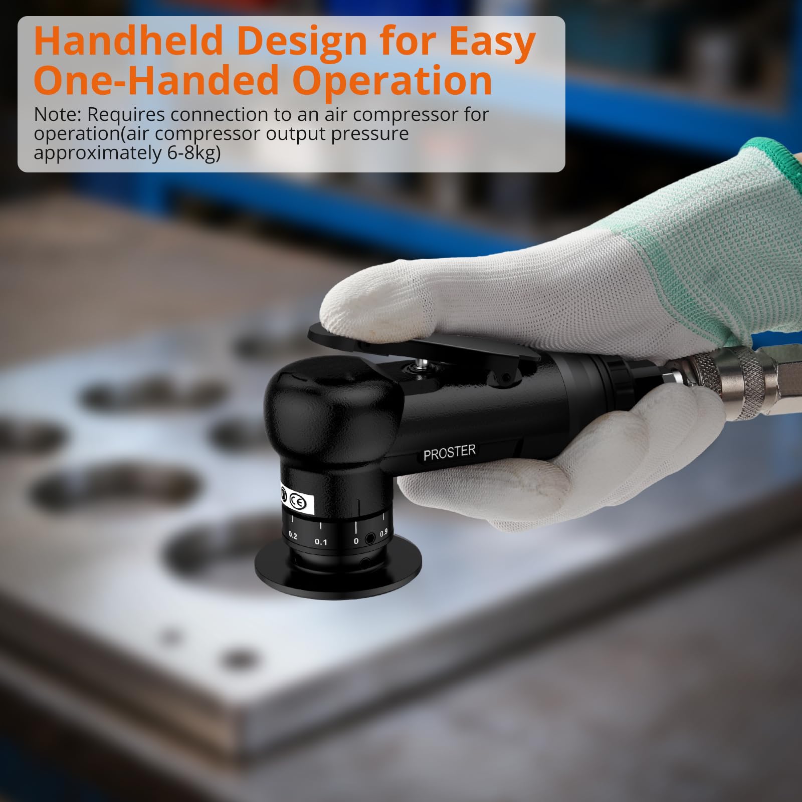 Proster Máquina Biseladora 30000 RPM Biseladora Neumática con 22 Cuchillas(10Tipo R+12Tipo C) y 4 Velocidades Ajustables Kit de Herramienta de Biselado Neumático para Metalurgia Soldadura DIY