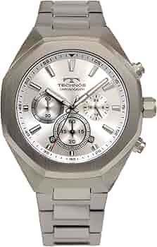 Amazon.co.jp: [テクノス] 腕時計 クロノグラフ T6C20SS メンズ