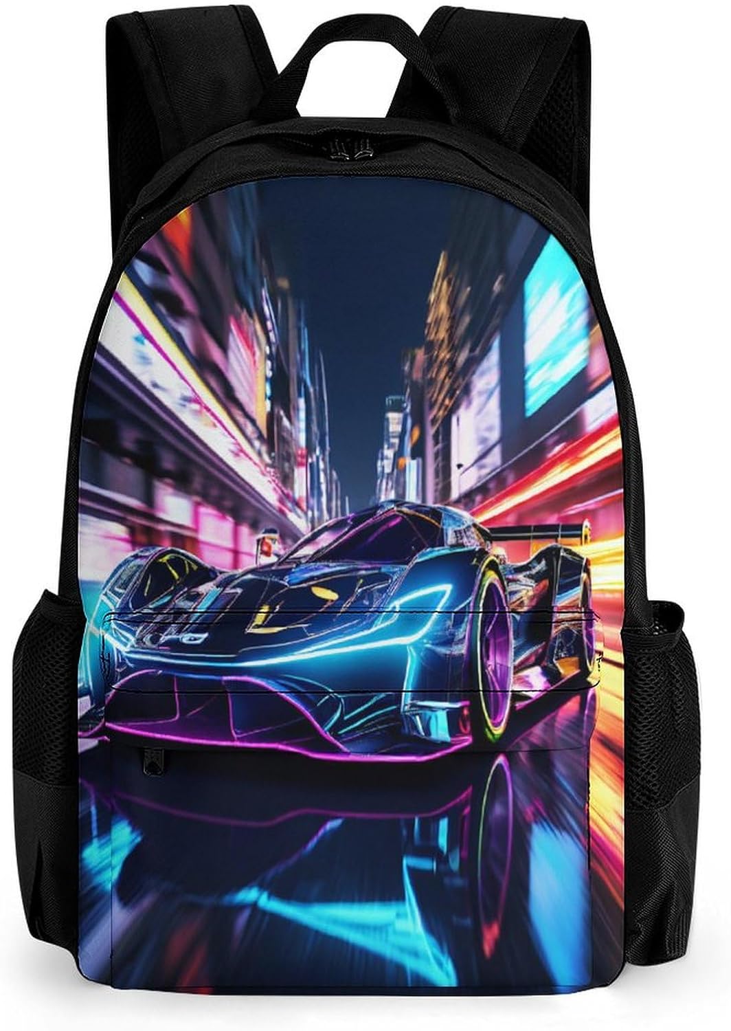 TNFHSOFT Sports Cars Backpacks Boys Girls Secondary School Bags Racing Cars Backpack For Junior Elementary Rucksack 42×30.5cm