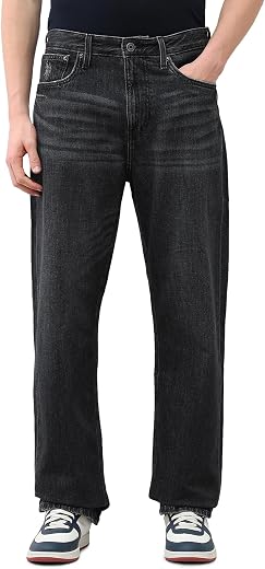 U.s. Polo assn. Denim co. Men's Logan Loose Straight fit Black Jeans