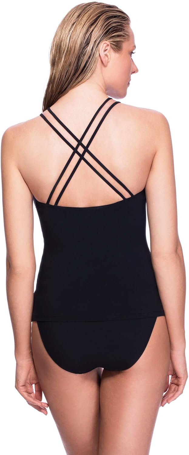 Profile by Gottex Women's Starlight Multi High Neck Bra Tankin