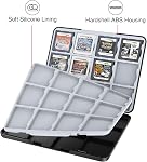 HEIYING Case de carte de jeu pour Nintendo 3DS 3DSXL 2DS 2DSXL DS DSi, Portable 3DS 2DS DS Jeu Cartridge Holder Storage avec 24 Fentes de cartes