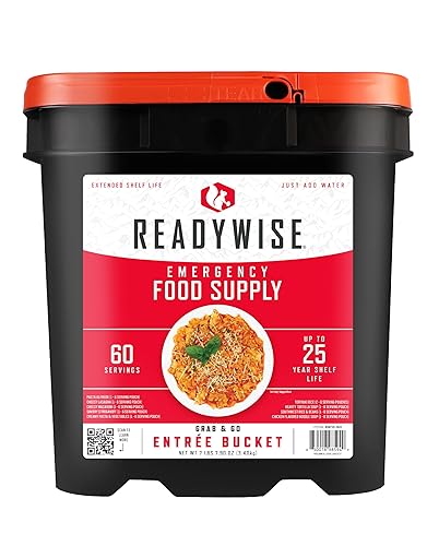 Vista 15 de READYWISE - Cubo orgánico, 90 porciones, comida de emergencia, MRE, suministro de alimentos, prefabricado, alimentos de supervivencia liofilizados