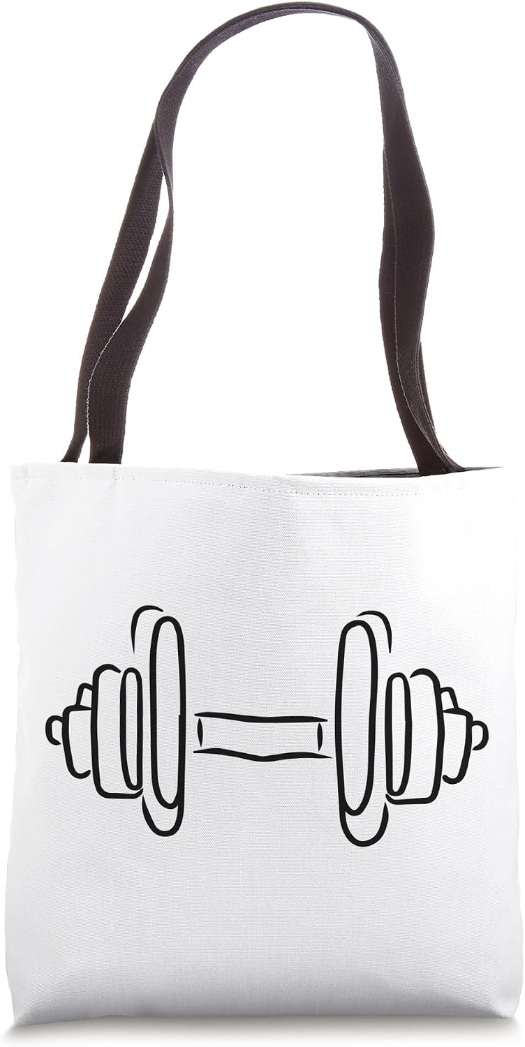 Fitness Dumbbell Personal Training Tote Bag
