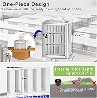 Vista 2 de Loghot Gabinete de almacenamiento de teléfonos celulares de aleación de aluminio para teléfonos celulares, soporte de pared para teléfono celular