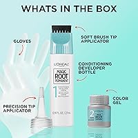 Vista 4 de L’Oréal Paris - Tinte permanente para el cabello Magic Root, kit de tinte de 10 minutos para rescatar las raíces con 100% de cobertura de canas, 2 2