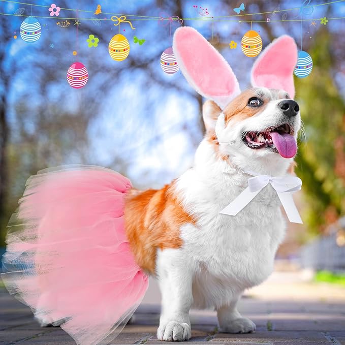 Disfraz de Conejo de Pascua para Perro, 7 Piezas miniatura 6