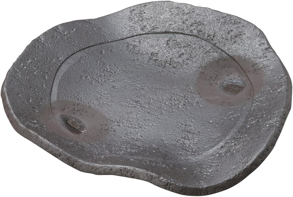 Yamashita Craft 14620000 Carbonized Appetizer Plate, 8.1 x 8.5 x 1.3 inches (20.5 x 21.5 x 3.3 cm)