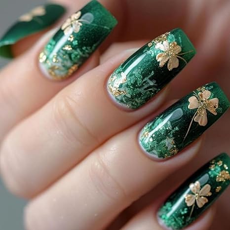 Lucky Charm Nails! ✨🍀 St. Patrick's Day Press-On Nails