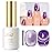 Imtiti Cat Eye Gel Nail Polish, 15ml Lavender Purple Crystal Glitter Cat Eye Gel Polish With Magnet Magnetic Holographic Galaxy Sparkly Soak Off UV Led Manicure