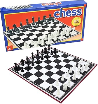 Classic Chess - Table Top Game for Children and Adults, Traditional Family Game, Foldable Board, Instructions Included Chess