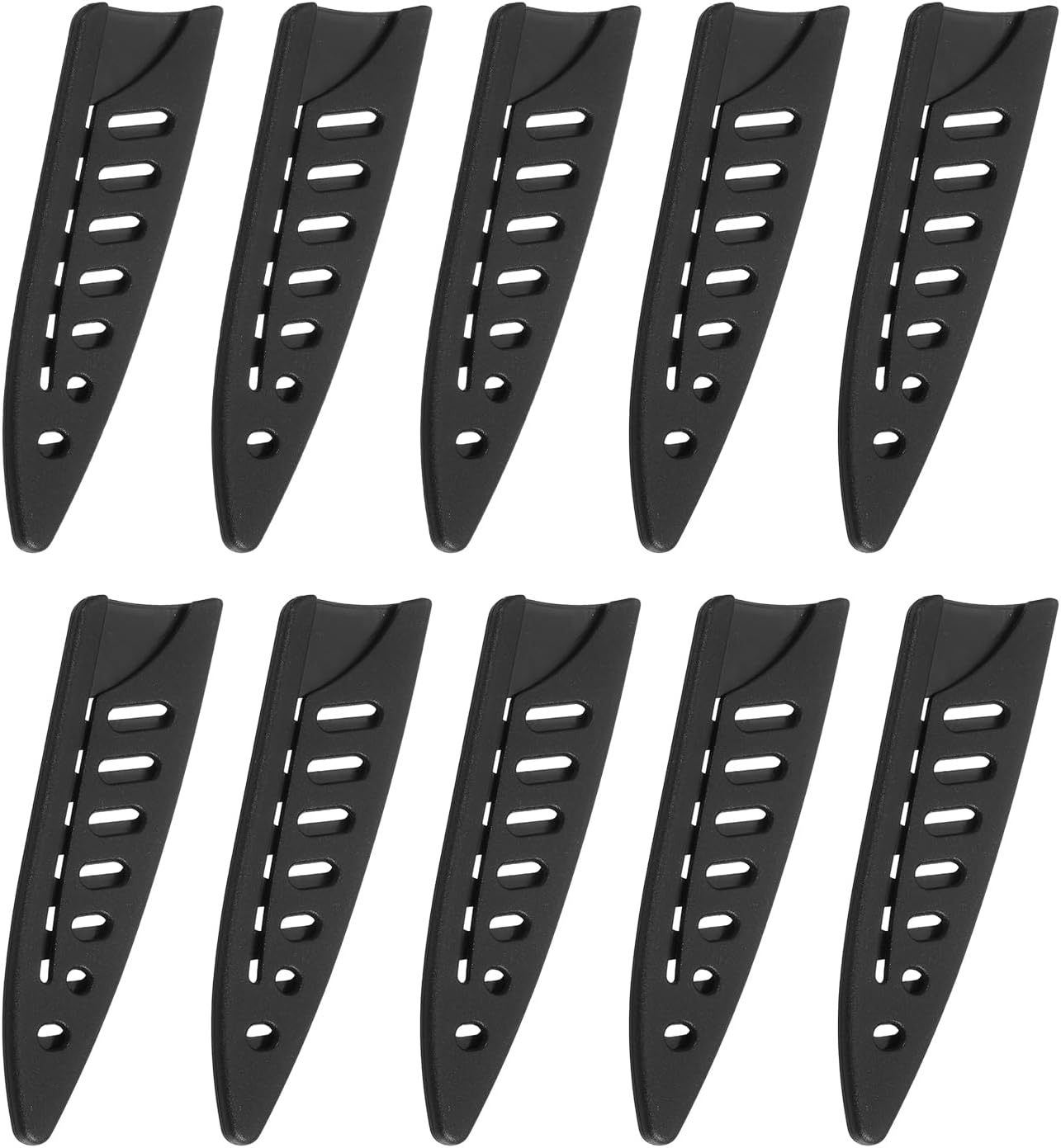 uxcell 10Pcs Knife Cover Sleeves Blade Edge Guards for 3.5" Paring Knife Blade Edge Protector Cover Universal Knife Sheath for Kitchen, Black