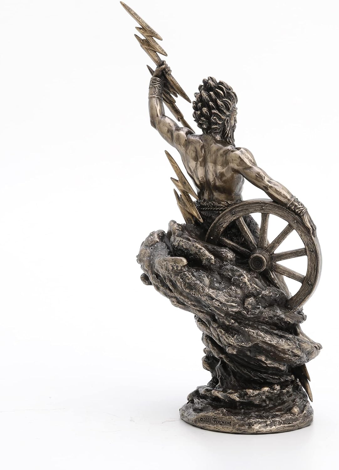 Veronese Design Taranis The Celtic God of Thunder Cold Cast Resin Antique Bronze Finish Statue
