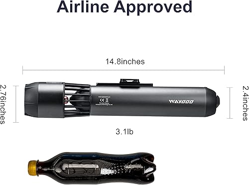 Miniatura 10 de WAYDOO Subnado - Patineta subacuática roja versión especial scooter de agua para adultos y niños scooter submarino para piscina buceo esnórquel