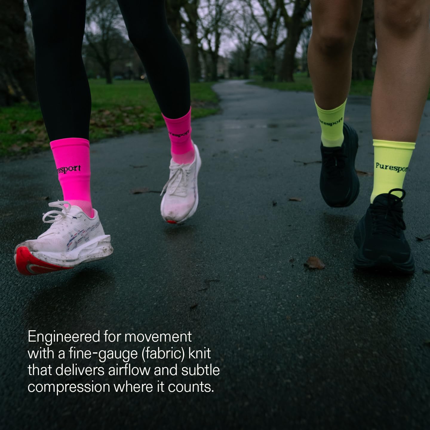 Puresport Performance Running Socks, Moisture-Wicking Training Socks with Subtle Compression for Women & Men, Ideal for Long-Distance Running, Gym & Hyrox — view 6