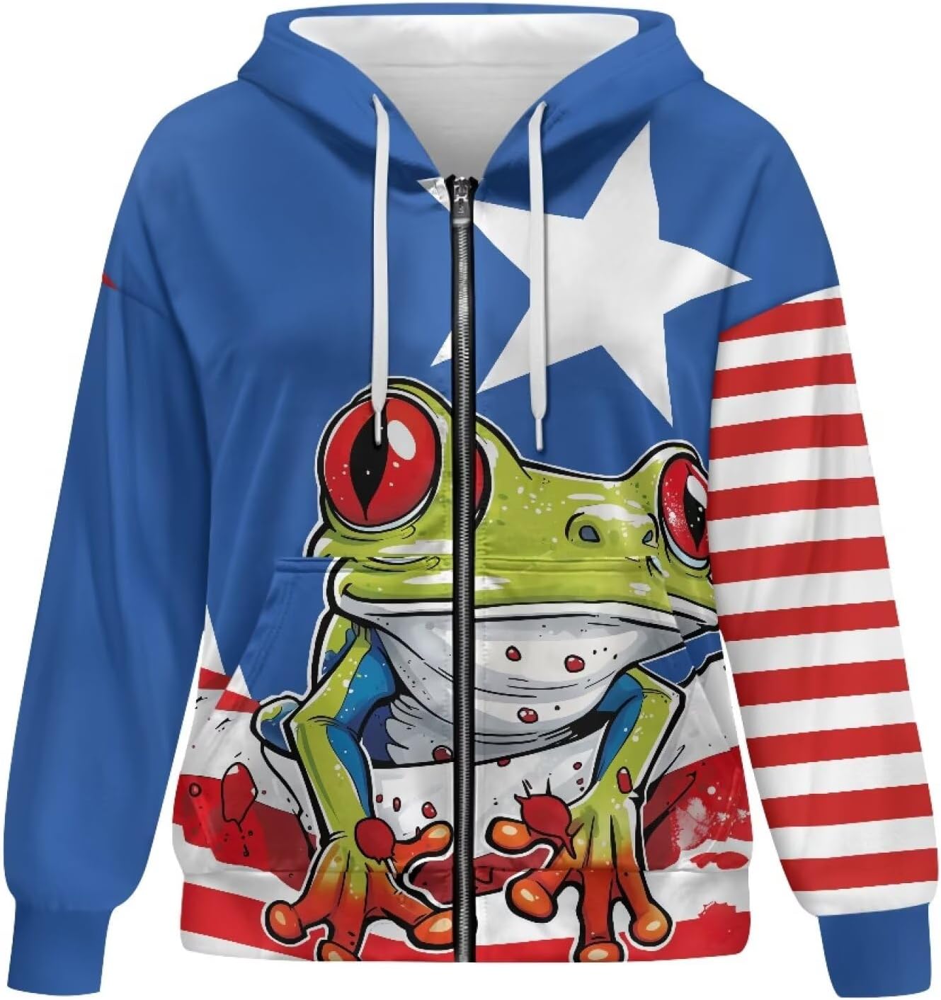 Womens Zip Up Hoodies With Pockets Soft Graphic Sweatshirts For Women,Teen,Girls Casual Long Sleeve XS-4XL - Image 5