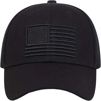 USA Flag Hat American Flag Embroidered Patriotism On Display Comfortable Adjustable One Size Fits Most