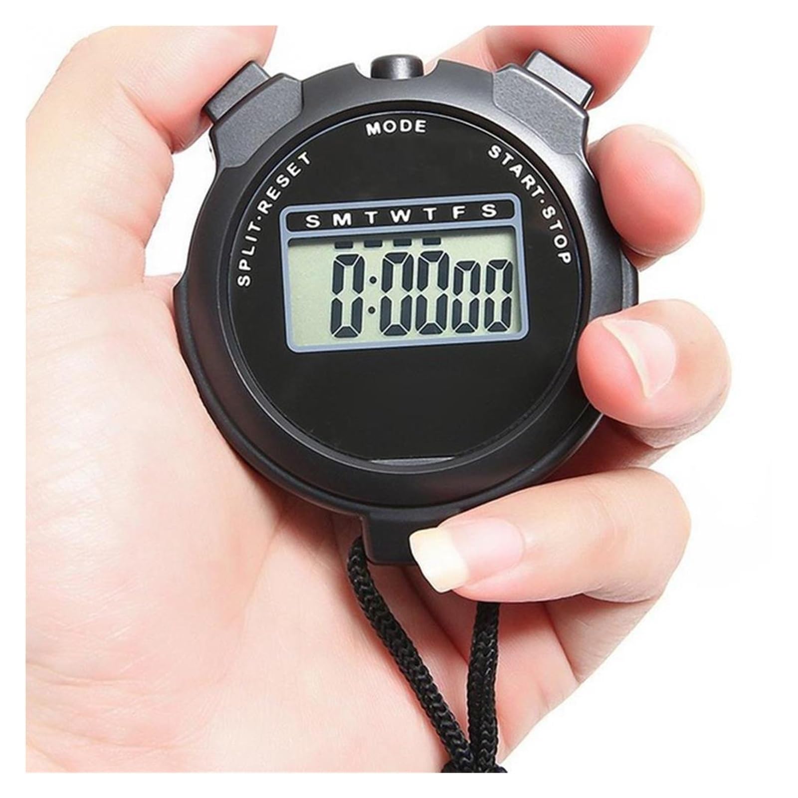 cronometro, Cronometro sportivo digitale Timer da corsa Dispositivo di(Black)
