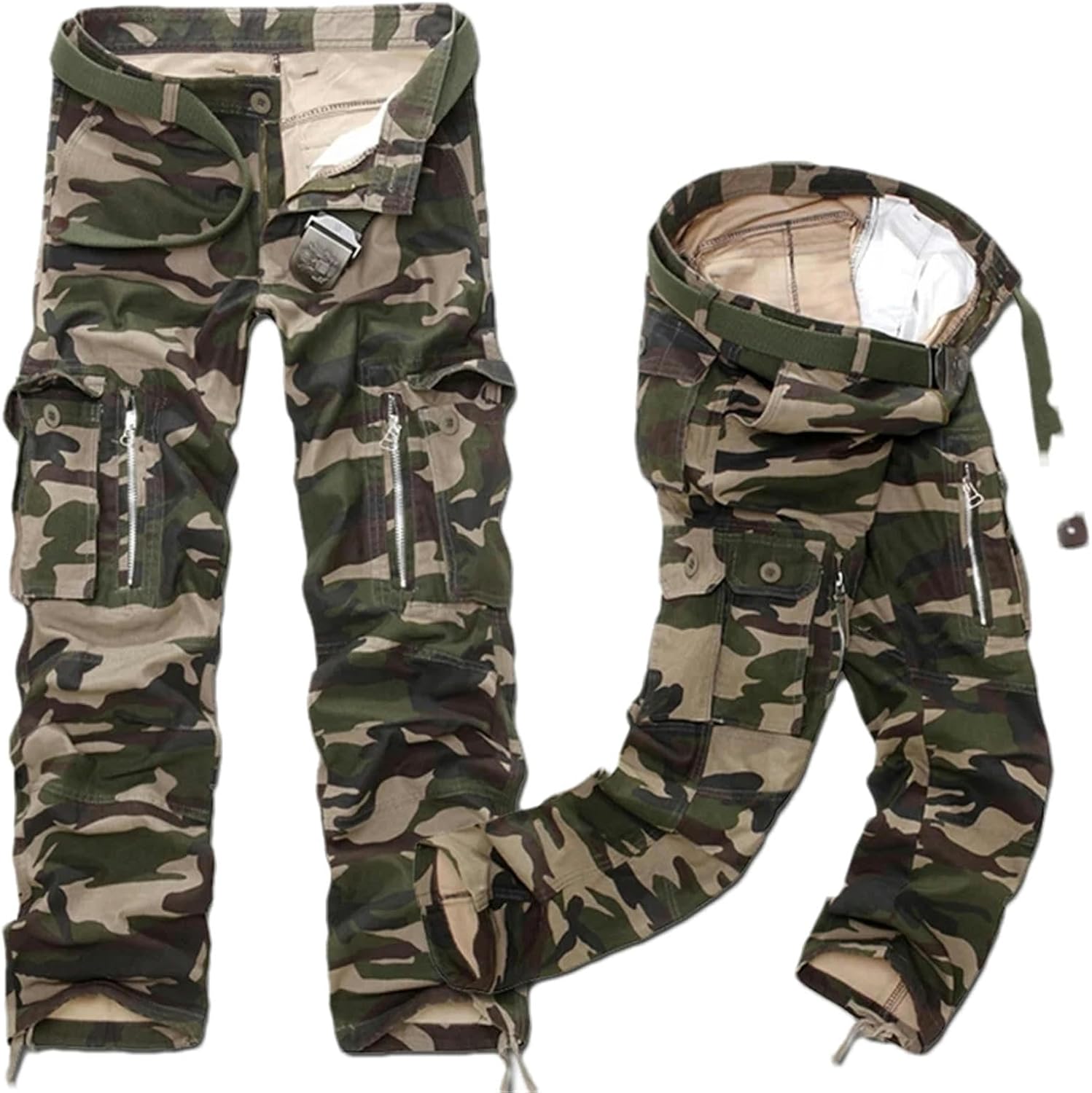 Men Cargo Pant Camouflage Cotton Workout Men Trousers Spring Autumn for Man