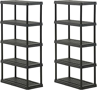 CENTREX CX 5-Tier Heavy Duty Plastic Storage Shelves that Support up to ...