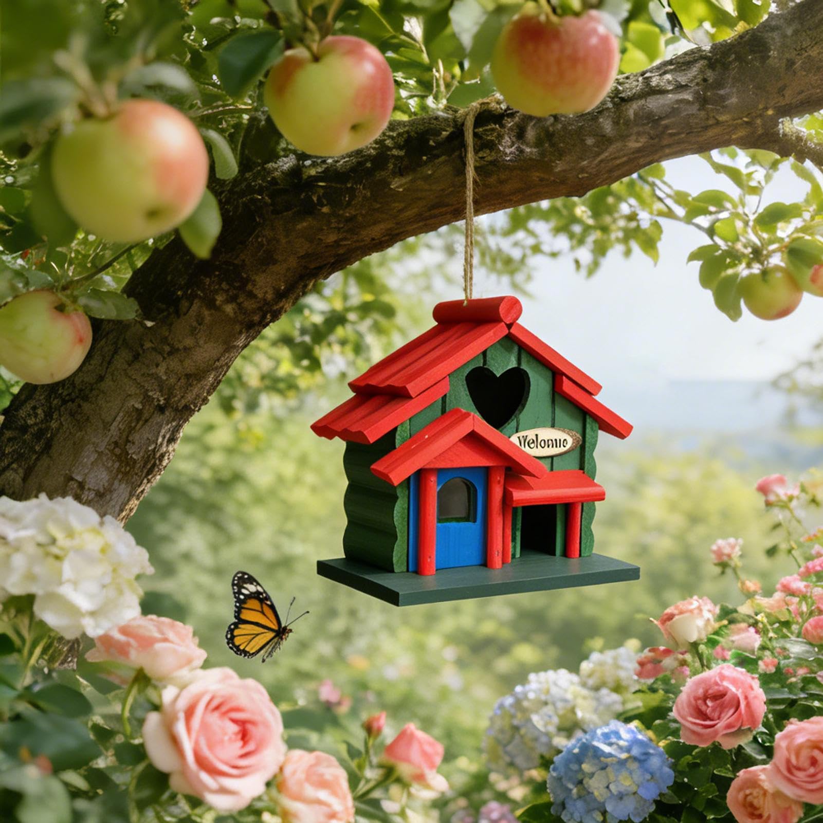 Nichoirs d'Extérieur Décor De Jardin Avec Abri Esthétique