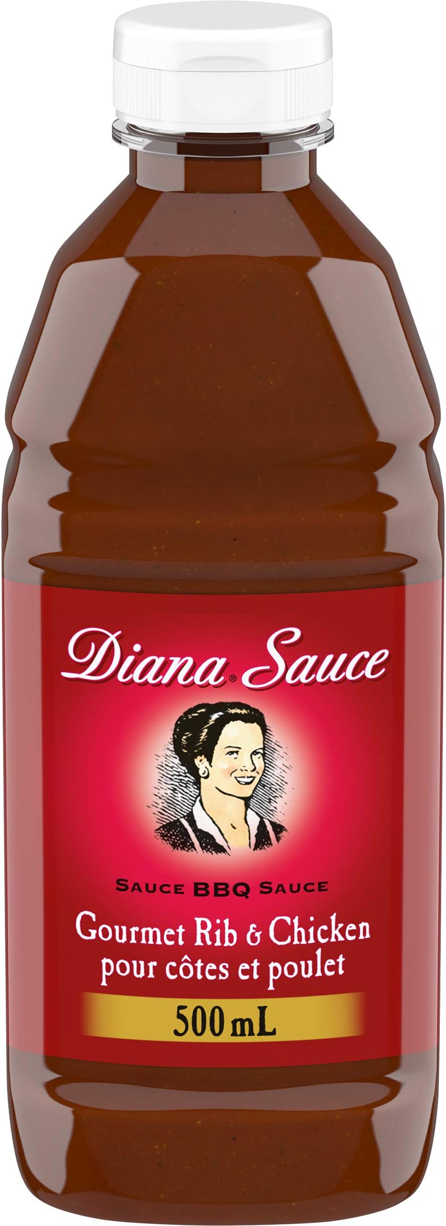 DIANA Sauce, Rib and Chicken, 1 Count, 500ml/15.90 Fluid Ounces {Imported from Canada}