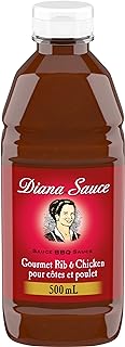 DIANA Sauce, Rib and Chicken, 1 Count, 500ml/15.90 Fluid Ounces {Imported from Canada}