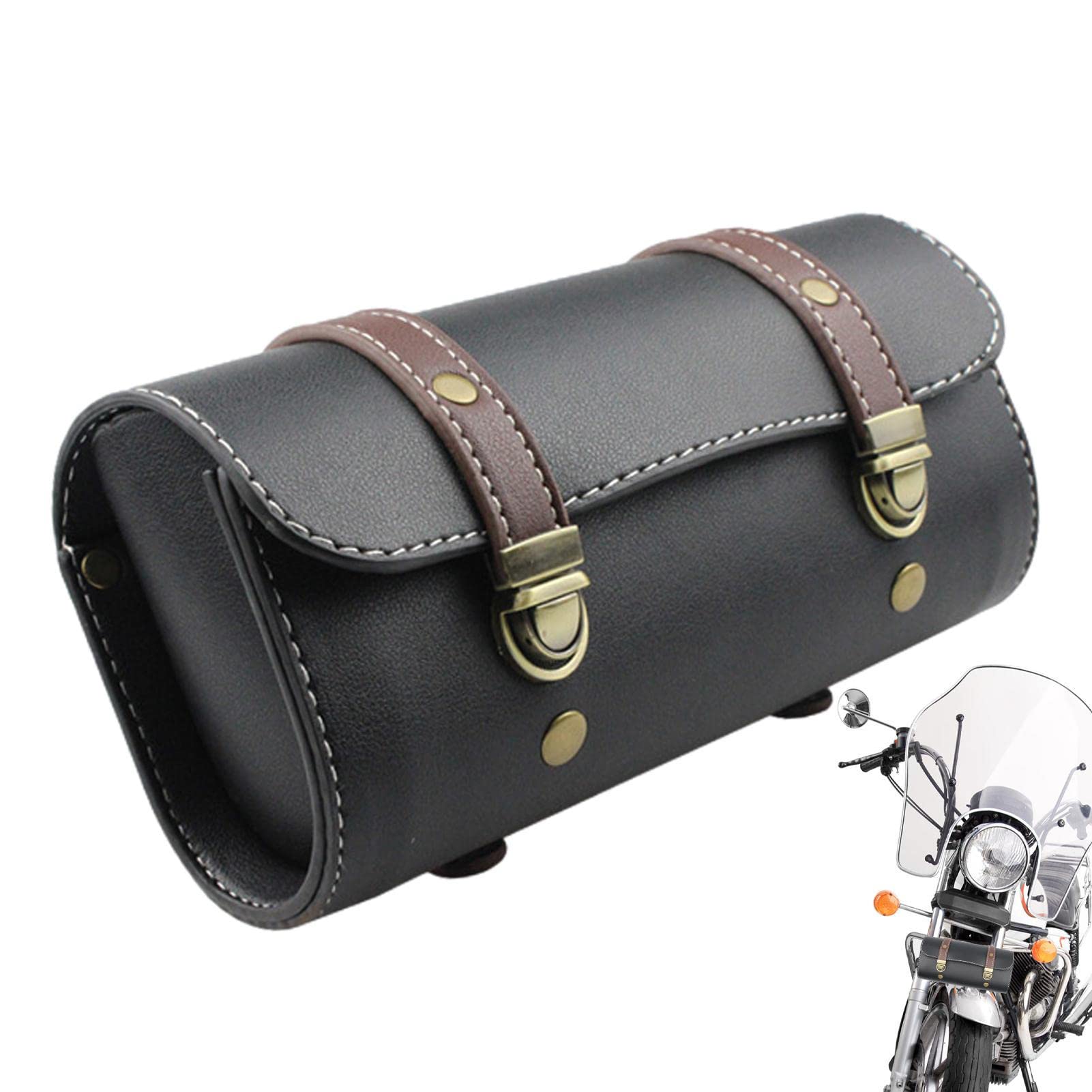 lenkertasche motorrad leder Raxove Motorrad-Lenkertasche, wasserdichte Motorrad-Werkzeugtasche, PU-Leder -Motorrad-Rolltasche, platzsparende kleine Werkzeug-Aufbewahrungstasche für Vordergabeln, Lenker, Seitenrahmen Auto & Groesse:YXS Karte „Rennrad“ | STUDIO Geschenke für Mama