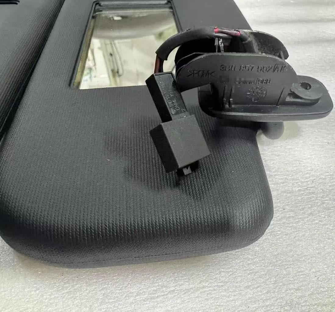Auto Sonnenschutz Für VW Für Golf 4 Für Jetta Für Bora MK4 Schwarze Auto-Sonnenblende Mit Schwarzer Spiegelabdeckung Autozubehör(2 PCs)