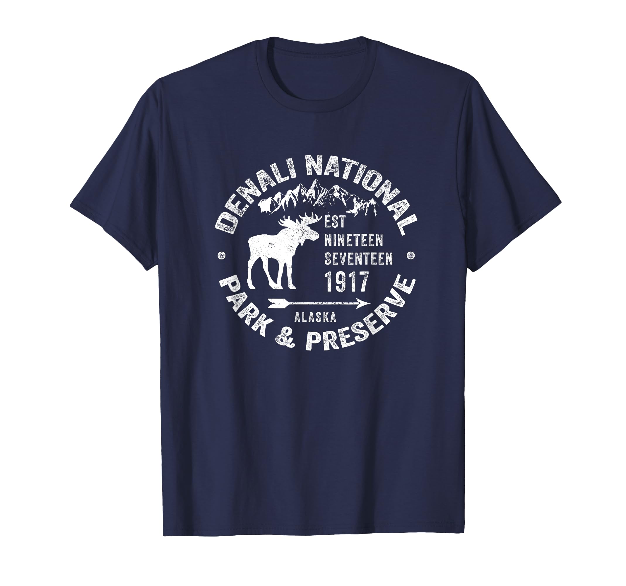 Denali National Park Alaska USA Moose Novelty Souvenir T-Shirt