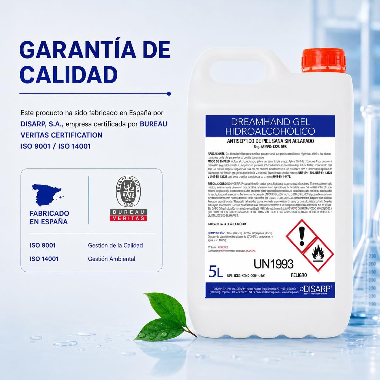 GEL HIDROALCOHOLICO HIGIENIZANTE SECADO INSTANTANEO