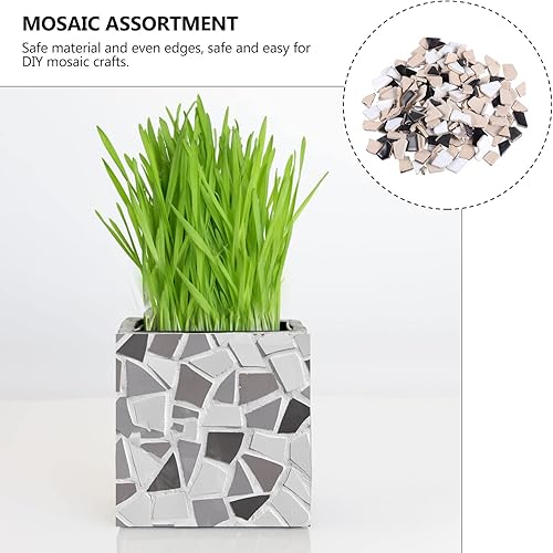 Miniatura 4 de Adhesivo de mosaico de cerámica, azulejos de mosaico, azulejos de porcelana rotos irregulares, mosaico pequeño, mosaico de vidrio de cristal, piezas