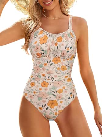 American Trends Women Modest Long Torso One Piece Swimsuit Tummy Control