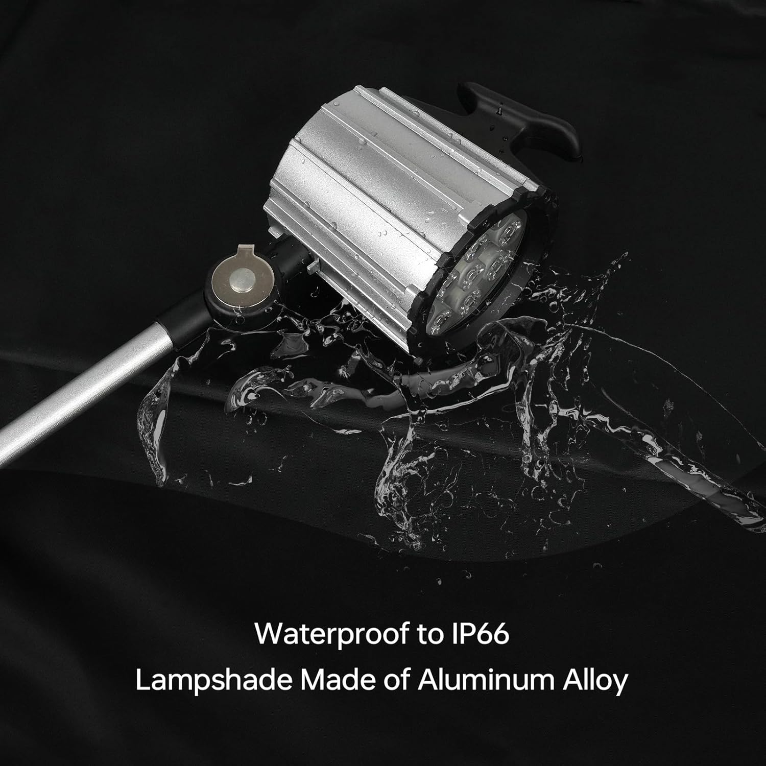 Led Machine Light, 1200Lumens IP67 Waterproof Lathe Work Light，Aluminum Shade and Flexible Arm for Grinders, Drill Presses and Workbenches, With 80inch US Plug Cord.