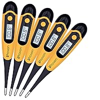 Vista 8 de iProven - Termómetro para perros y gatos para detección precisa de fiebre, punta flexible cómoda, termómetro impermeable para mascotas, lecturas