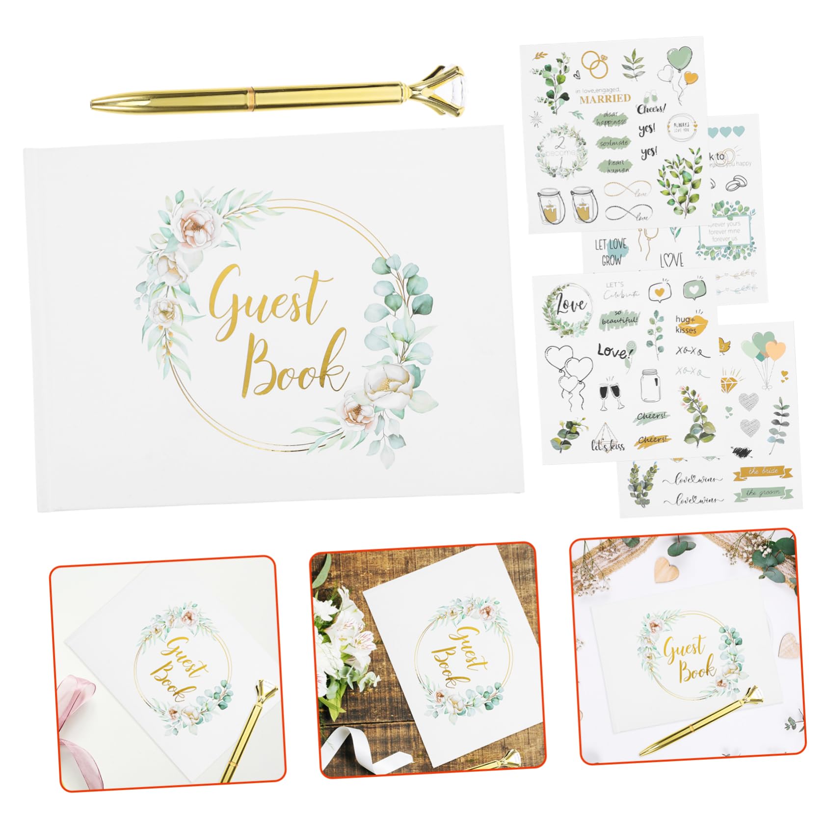 Libro Dei Ospiti Matrimonio Album Ritaglio Libro Delle Firme Per Ricevimenti Elegante Dei Ospiti Per Fidanzamenti e Matrimoni