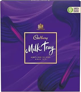 Cadbury Milk Tray Chocolate Box, Assorted Milk Chocolates Gift Set for Birthdays, Anniversaries & Special Occasions, 360 g (Pack of 1)